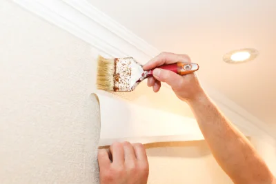 Pose de papier peint à Gueudecourt — revêtements muraux et toiles de verre